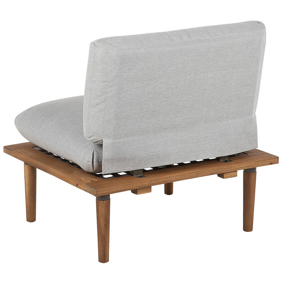 4-SITZER LOUNGE SET Akazienholz Grau Frascati - Grau, Holz - Beliani