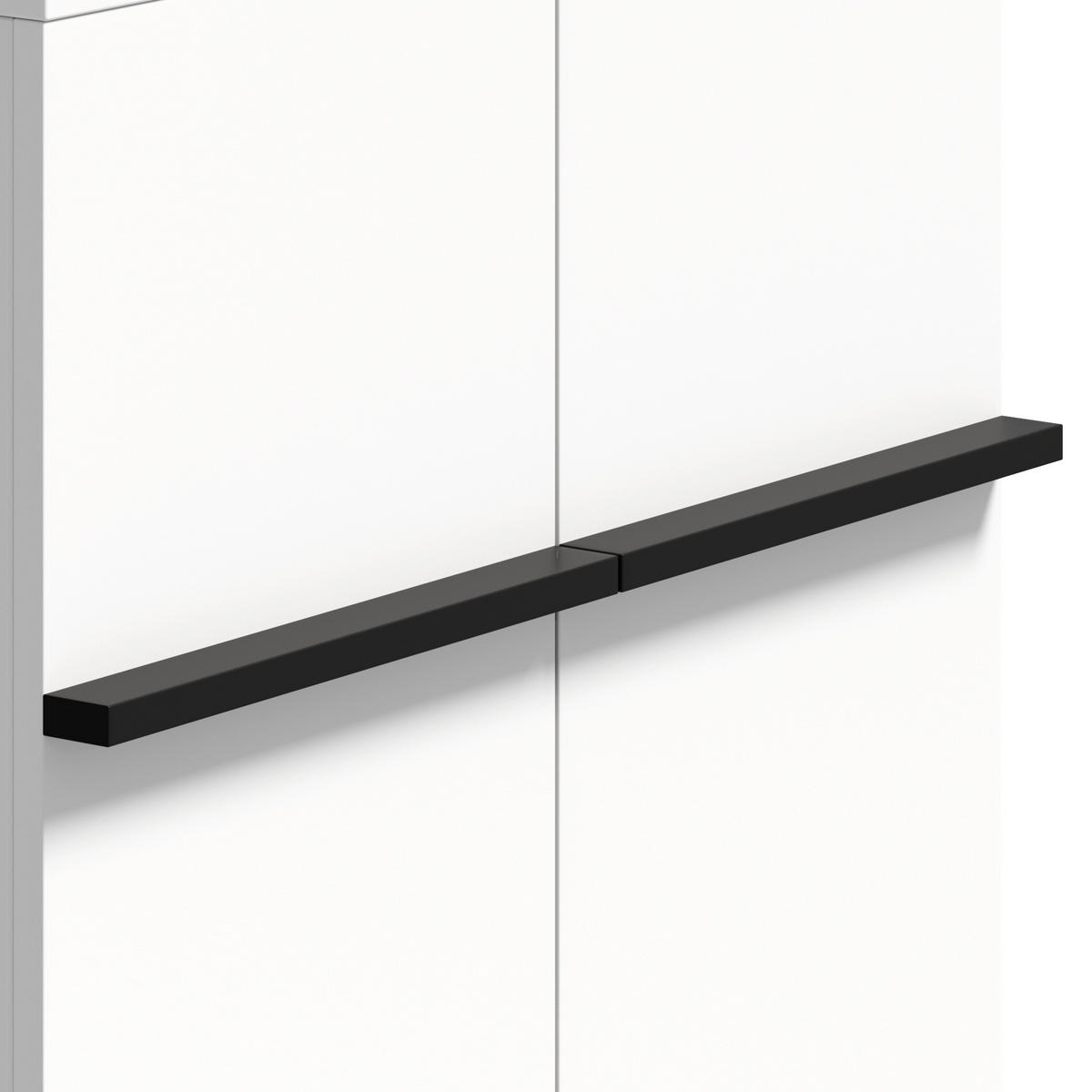 SCHUHSCHRANK aus Spanplatte 60x34,5x95cm in Weiß mit verstellbaren Einlegeböden - Weiß, Holzwerkstoff (60/95/34.5cm) - Modfu