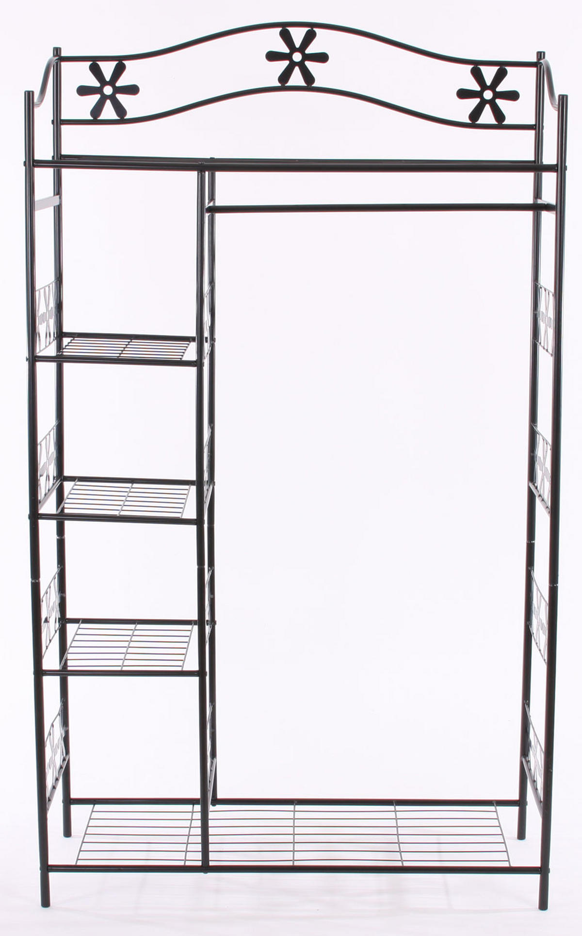 METALL-GARDEROBE OHNE VORHANG Schwarz - Schwarz, Metall (100/172/43cm) - MCW