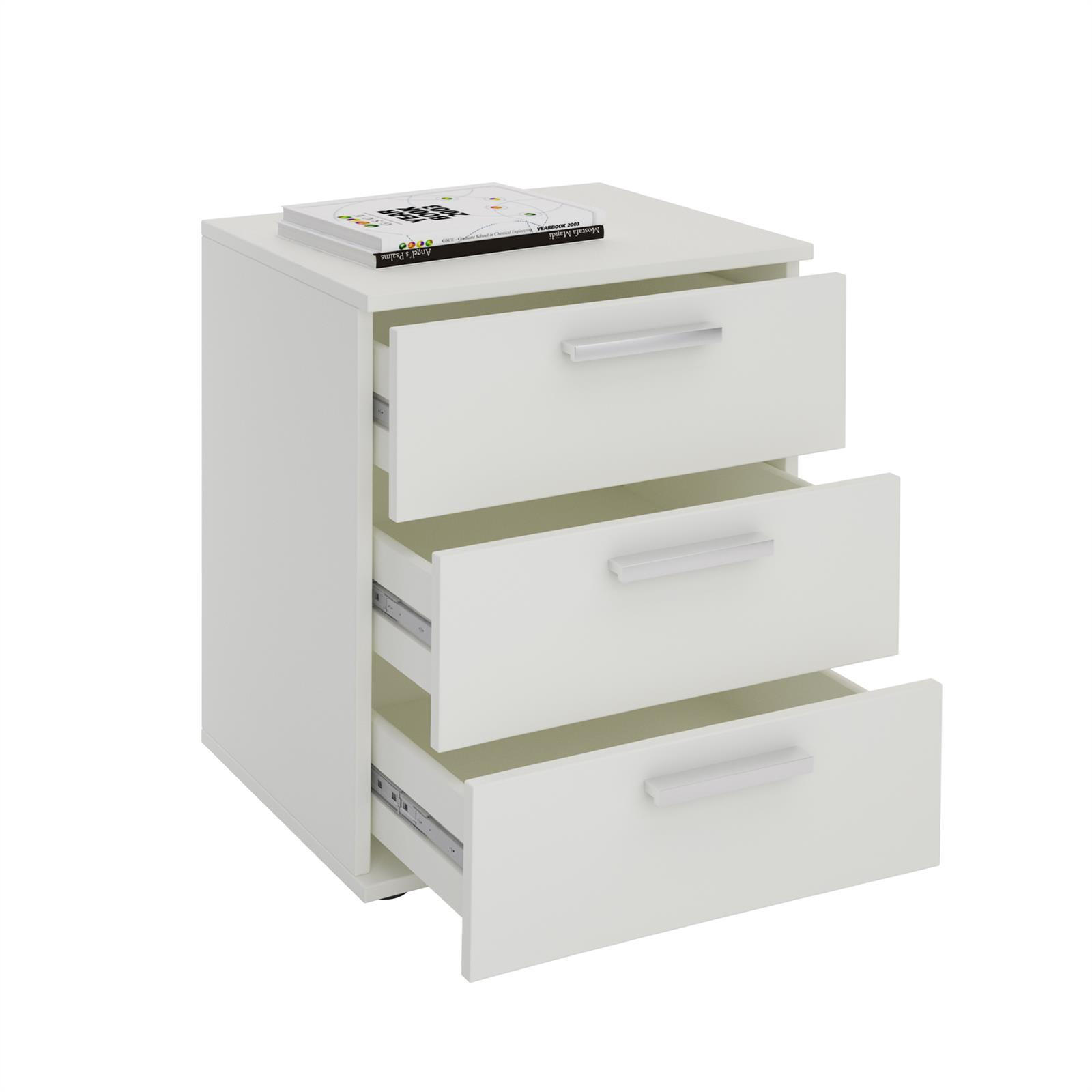 NACHTTISCH MARIELLA - Weiß, Holzwerkstoff (45/53/38cm) - CARO-Möbel