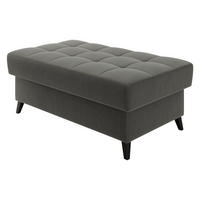 POLSTERHOCKER Nord - Schwarz/Grau, Holz/Textil (106/44/67cm) - MIRJAN24
