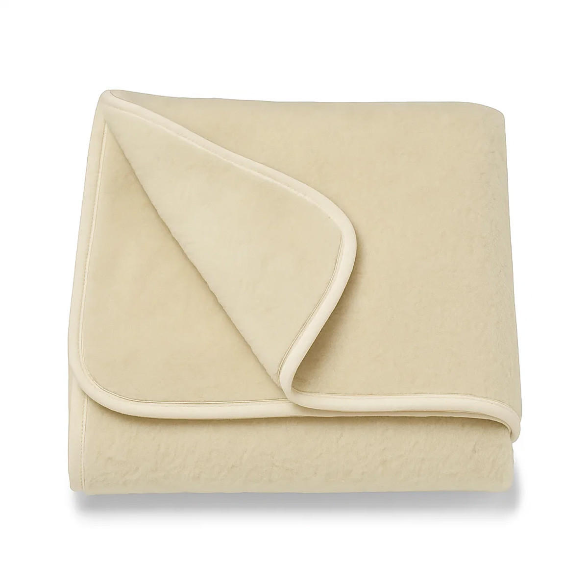 TAGESDECKE Merinowolle sehr dick Naturfarben - Beige/Weiß, Fell (200/220cm) - Provellus