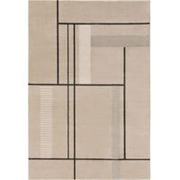 TEPPICH Ida Cream/Anthrazit 200x290 cm - Beige/Grau, Kunststoff (200/1cm) - KUNSTLOFT