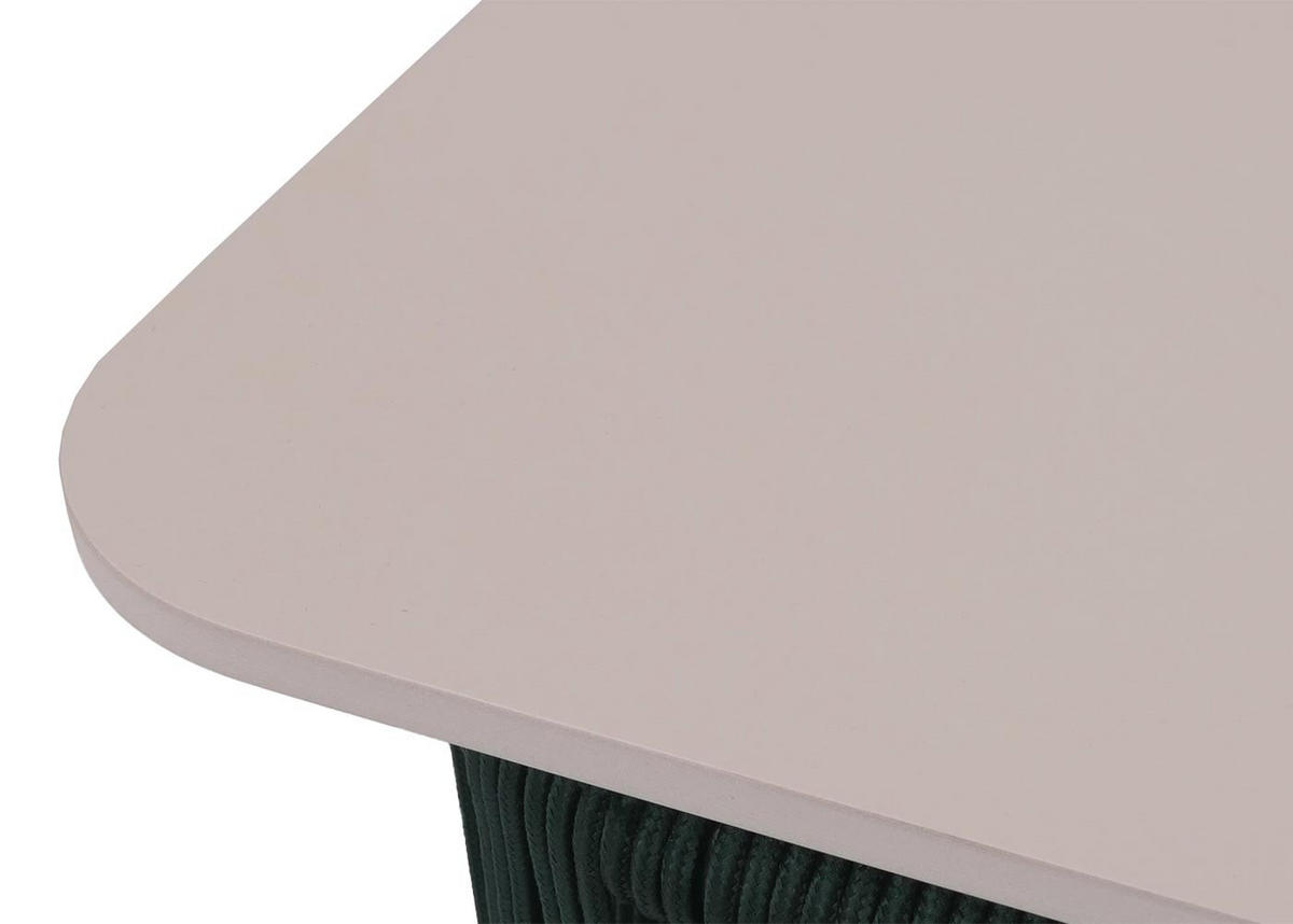 LOUNGETISCH eckig Grün, Cremeweiß - Weiß/Grün, Metall (45/90/43cm) - MCW