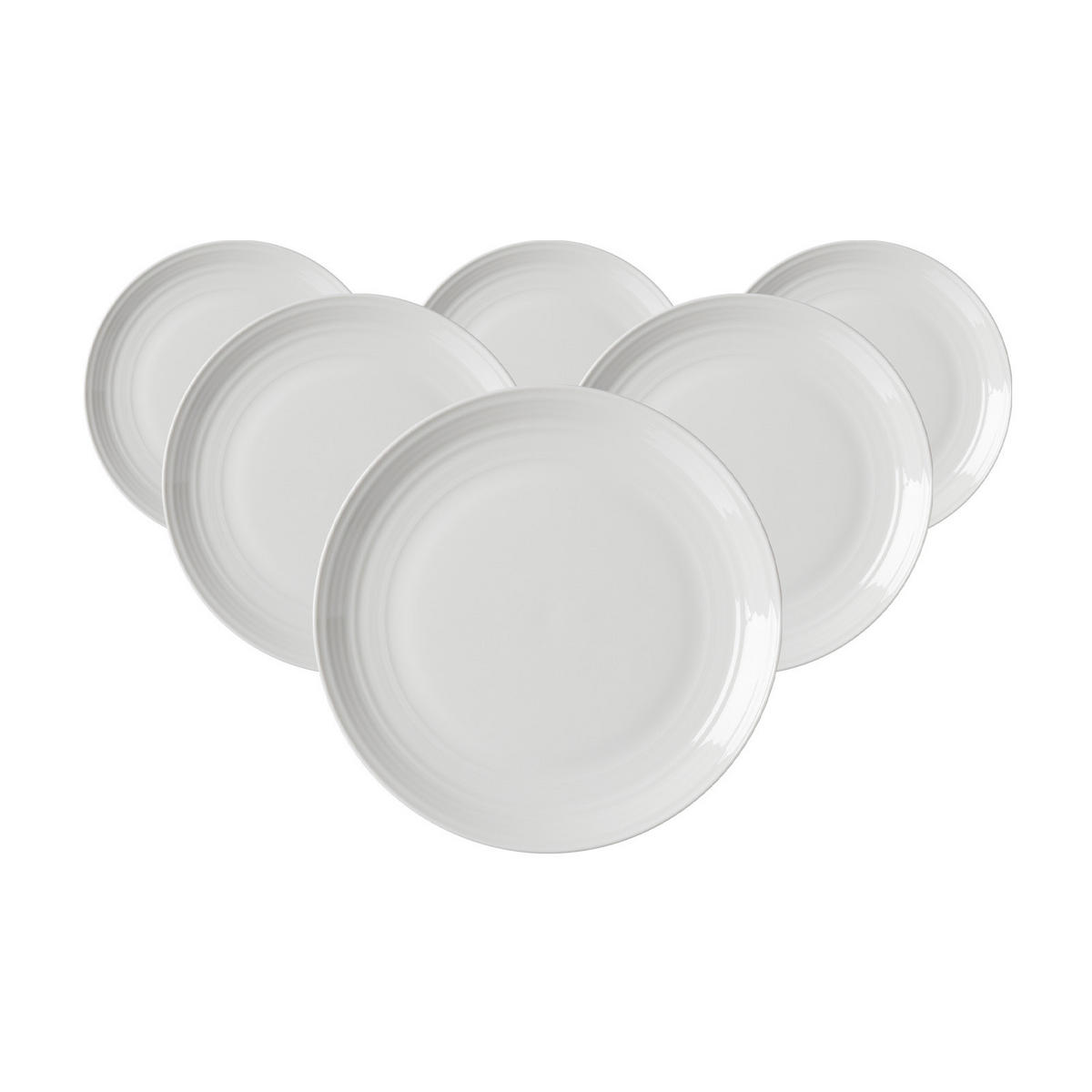 DESSERTTELLER Levi Weiß ø 21 cm 6er Set - Weiß, Keramik (21cm) - Ritzenhoff Breker
