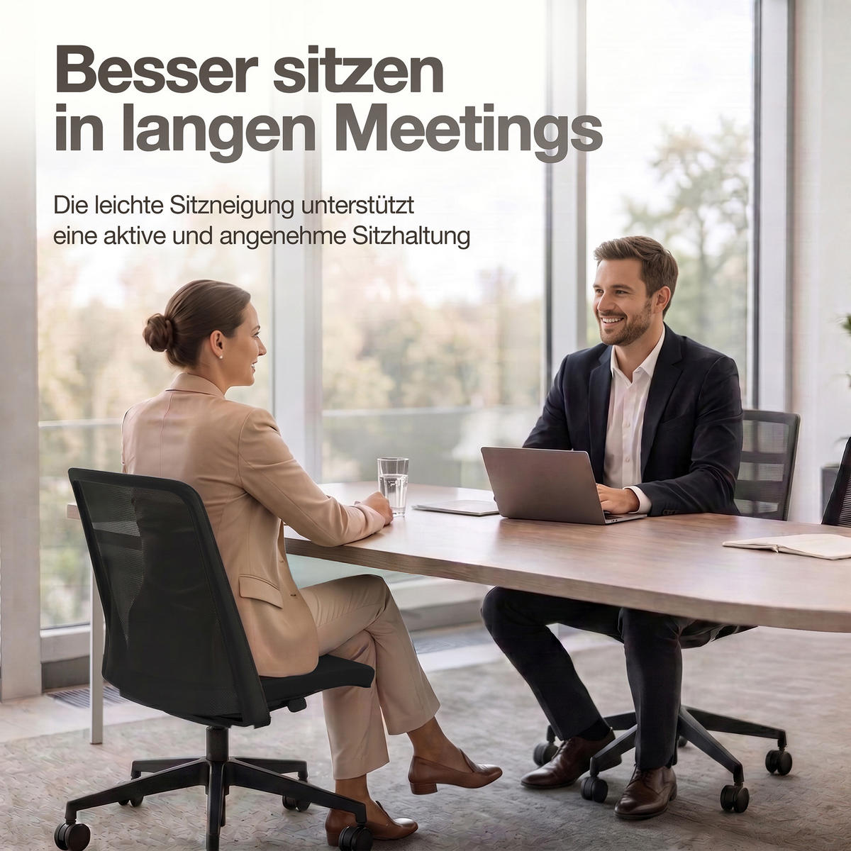 DREHSTUHL Bürostuhl Alassio / Schwarz - Schwarz, Textil (56/87/45cm) - ASSMANN