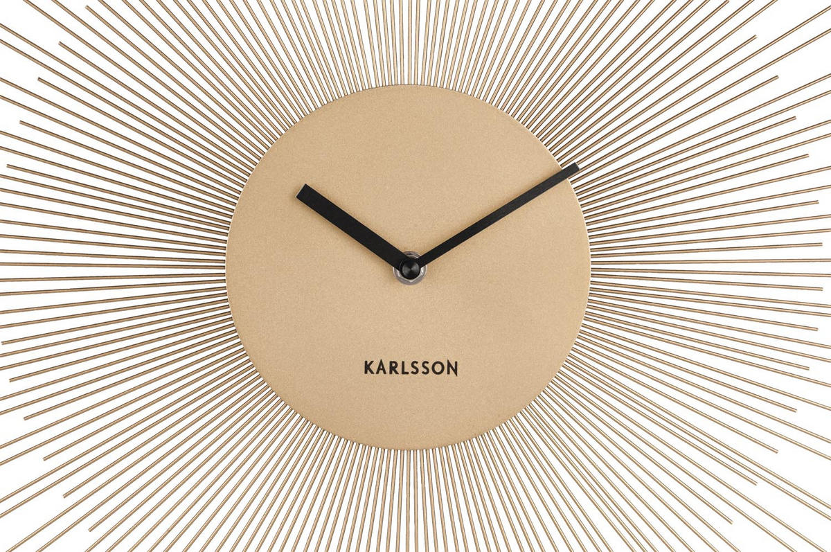 WANDUHR Peony Ø45 cm - Goldfarben, Metall (45/45/3.5cm) - Karlsson