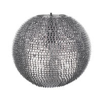 HÄNGELEUCHTE Seine 30x30x23 cm - Silberfarben, Metall (30/30/23cm) - Beliani