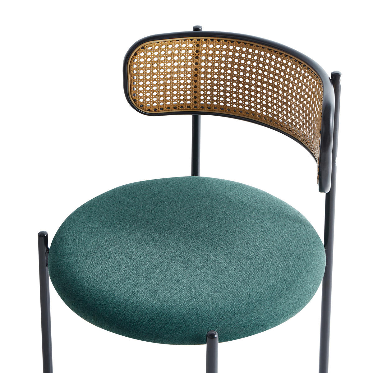 ESSZIMMERSTUHL 2er-Set Schwarz Andover - Schwarz/Braun, Metall (50/75/50cm) - Beliani