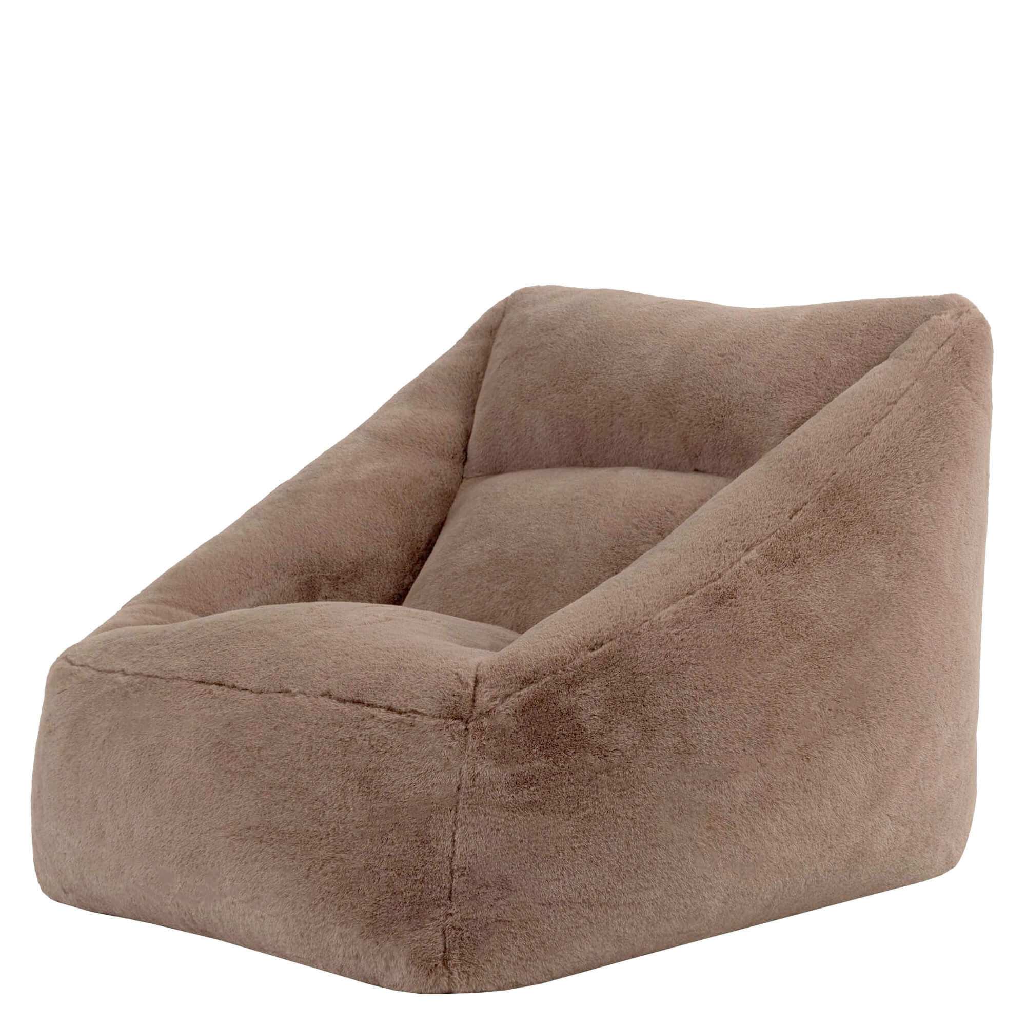 SITZSACK Sessel Natalia flauschig - Mokka, Textil (97/73/84cm) - icon