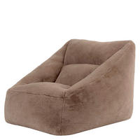 SITZSACK Sessel Natalia flauschig - Mokka, Textil (97/73/84cm) - icon