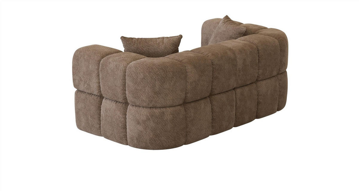 SOFA 2-sitzer Vega - Braun, Holzwerkstoff/Textil (200/77/103cm) - Fun Möbel