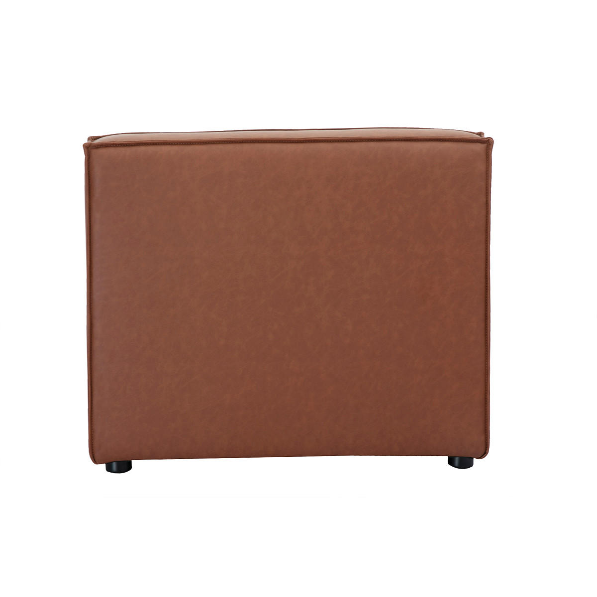 MODUL Rechts Braun Leder SPLIT - Braun, Textil (101/70.5/83cm) - Miliboo
