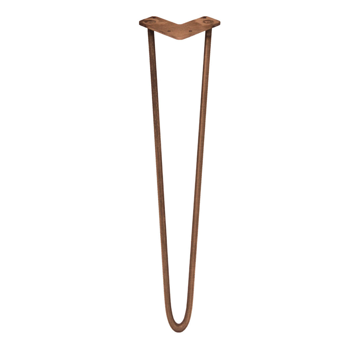TISCHBEINESET 4 x Hairpin 71cm 2 Streben - Bronzefarben, Metall (1/1/1cm) - Monstershop