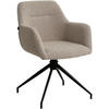 ARMLEHNENSTUHL Stoff Taupe - Taupe, Textil/Metall (58/83/61cm) - CLP