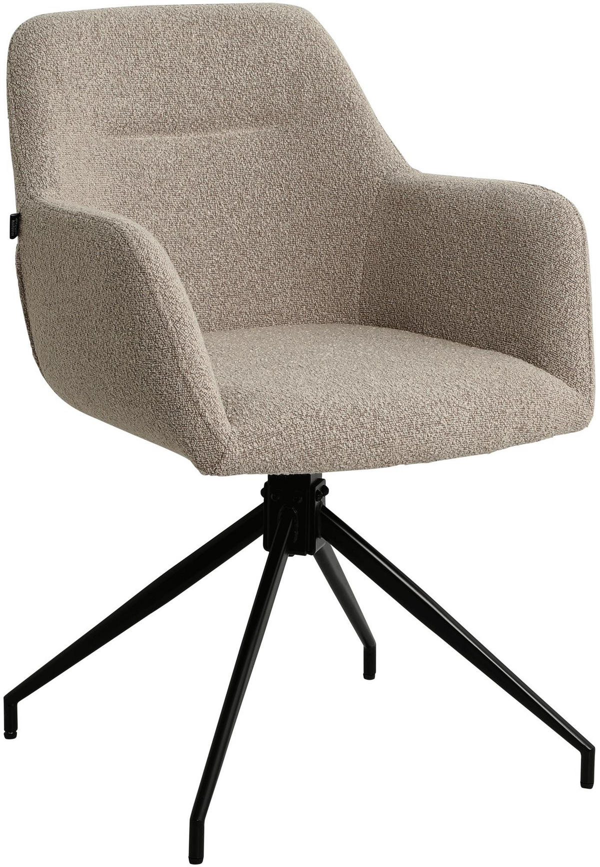 ARMLEHNENSTUHL Stoff Taupe - Taupe, Textil/Metall (58/83/61cm) - CLP