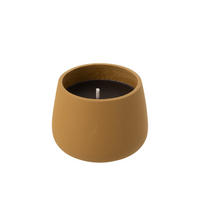 KERZEN CYRA - Zement - Gelb - M - 31 Std. - Gelb, Stein (18/13.5cm) - J-Line