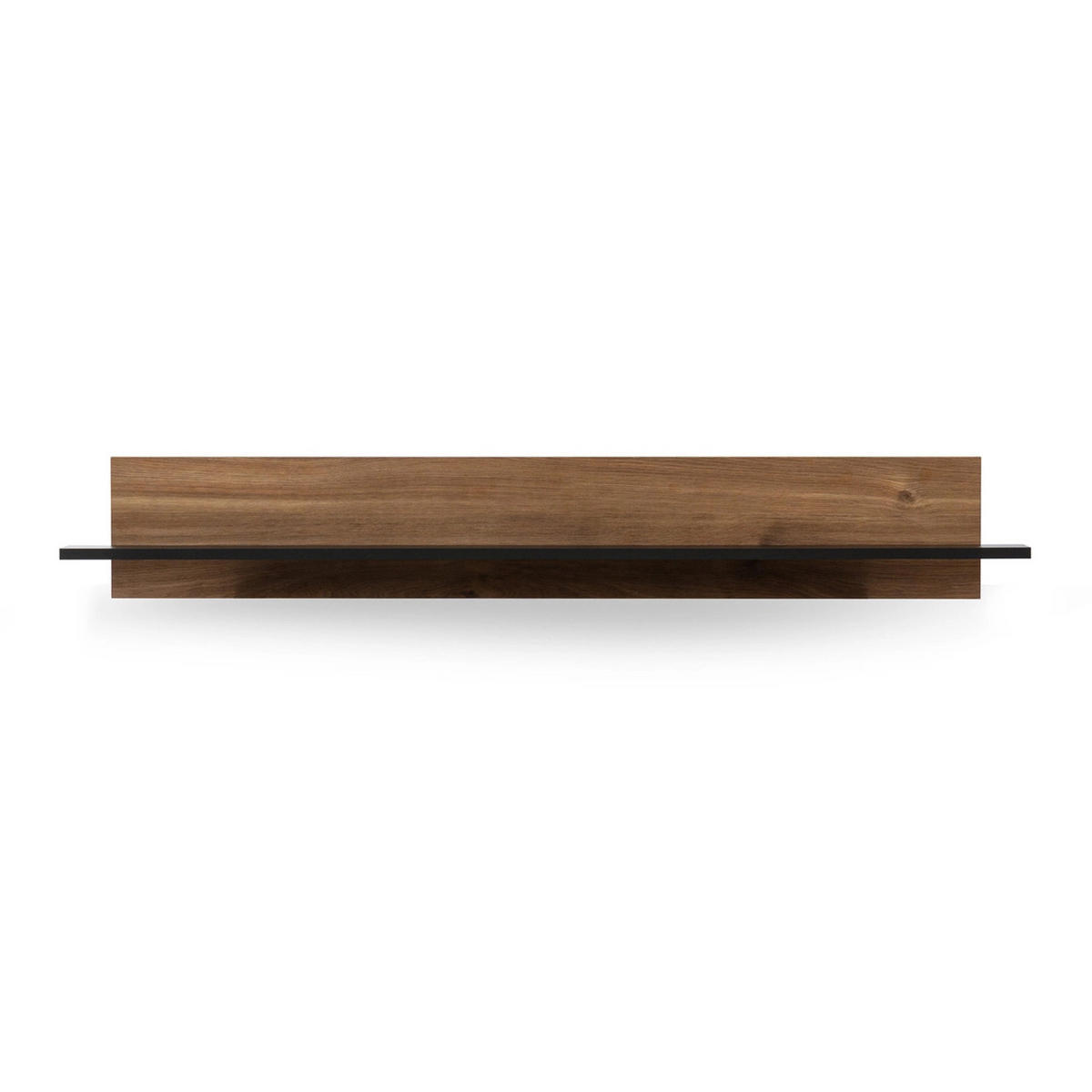 WANDREGAL Nero 135 cm breite - Hellbraun/Schwarz, Holzwerkstoff (135/20/12cm) - Ravio