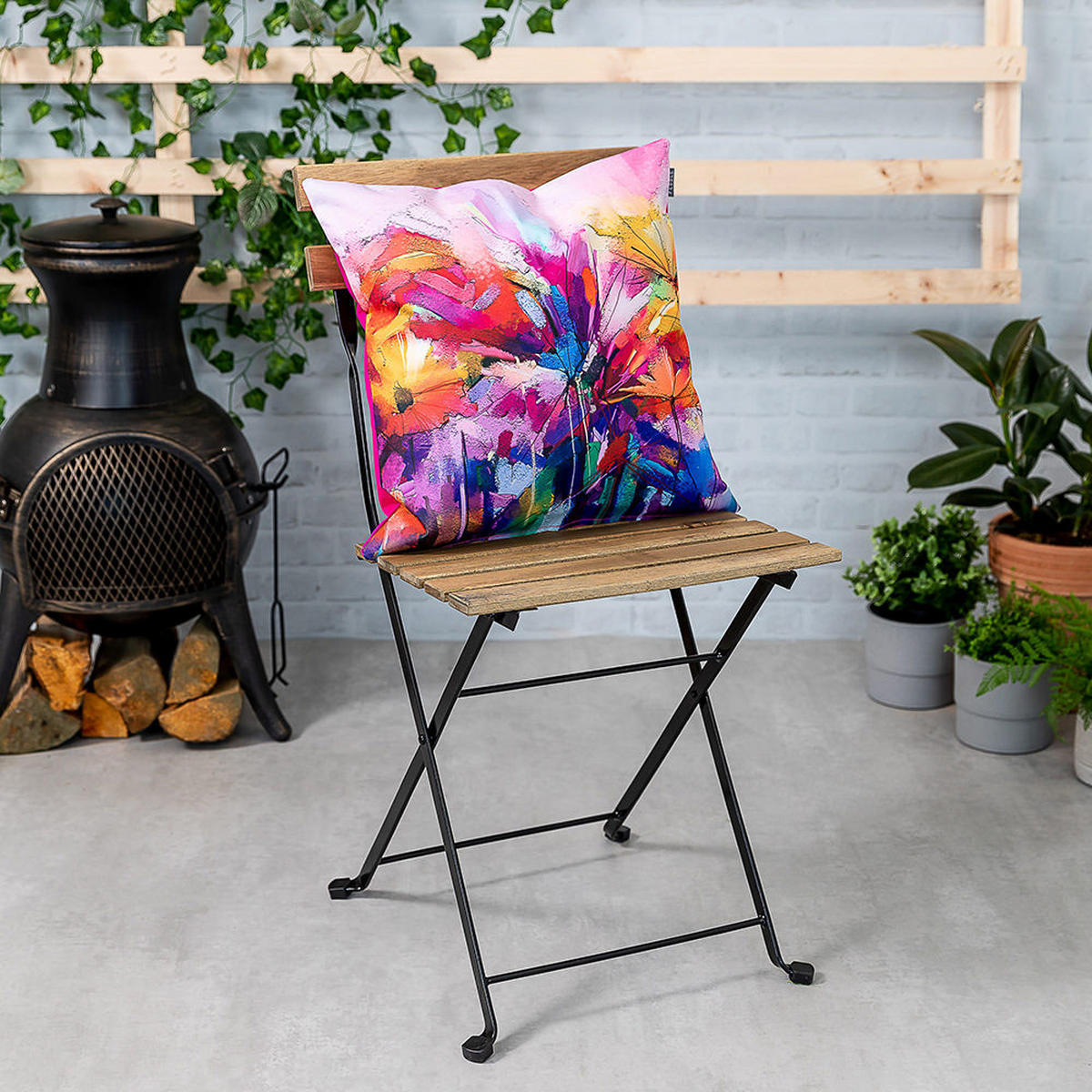 OUTDOOR-KISSEN - Multicolor, Textil (43/43cm) - Veeva