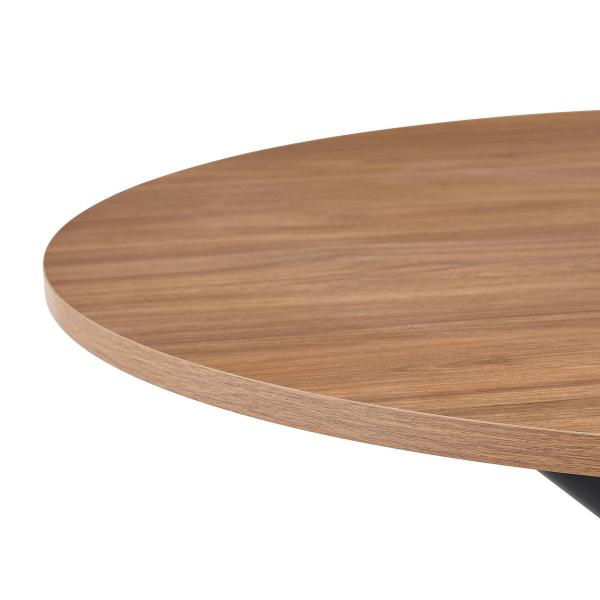 ESSTISCH Nussbaumfarben Schwarz 110/110/76 cm - Schwarz, Holz (110/110/76cm) - PANGIVO