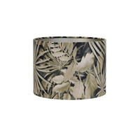LEUCHTENSCHIRM PALM SEPIA Ø20x15 cm, Textil, Braun - Braun, Textil (20/20/15cm) - Light & Living