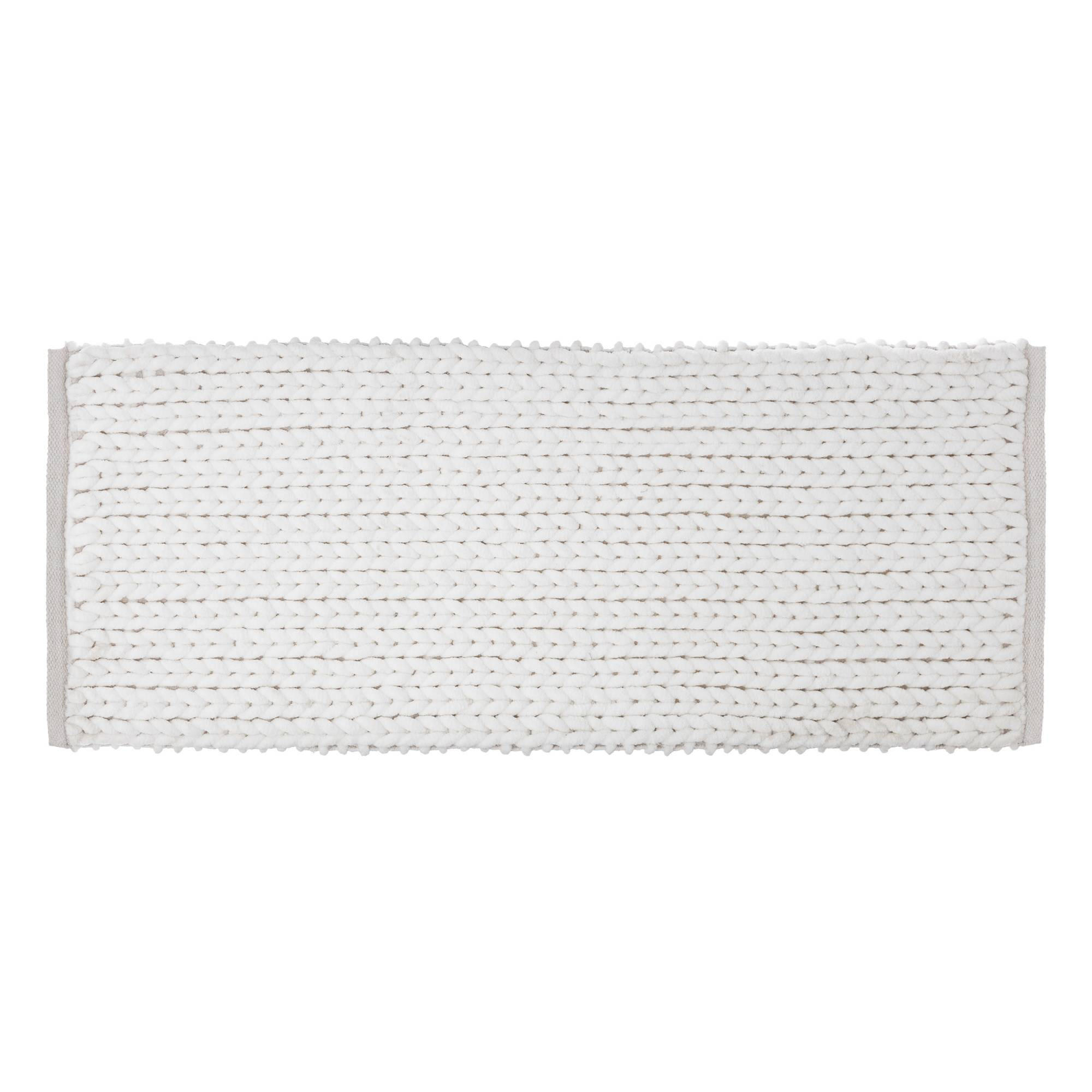 BADTEPPICH Coco 50/120 cm - Weiß, Textil (2/120cm)