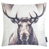 KISSENHÜLLE Wild Animals Elch - Grau, Textil (45/45cm) - Magma Heimtexx