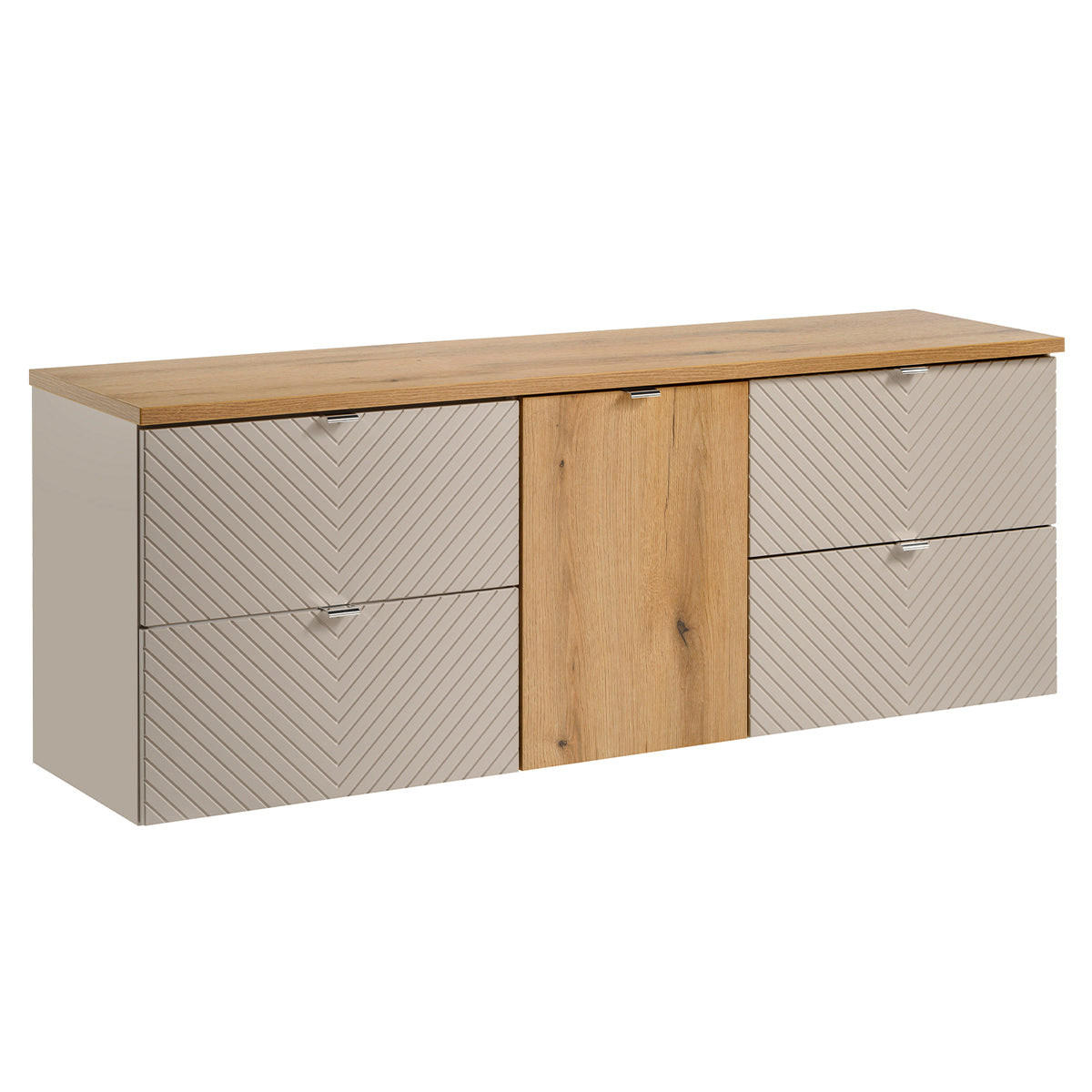 SKRINKA POD UMÝVADLO 160.4cm Manoa Kašmír - béžová, kompozitné drevo (160.4/59/40cm) - Petits-meubles