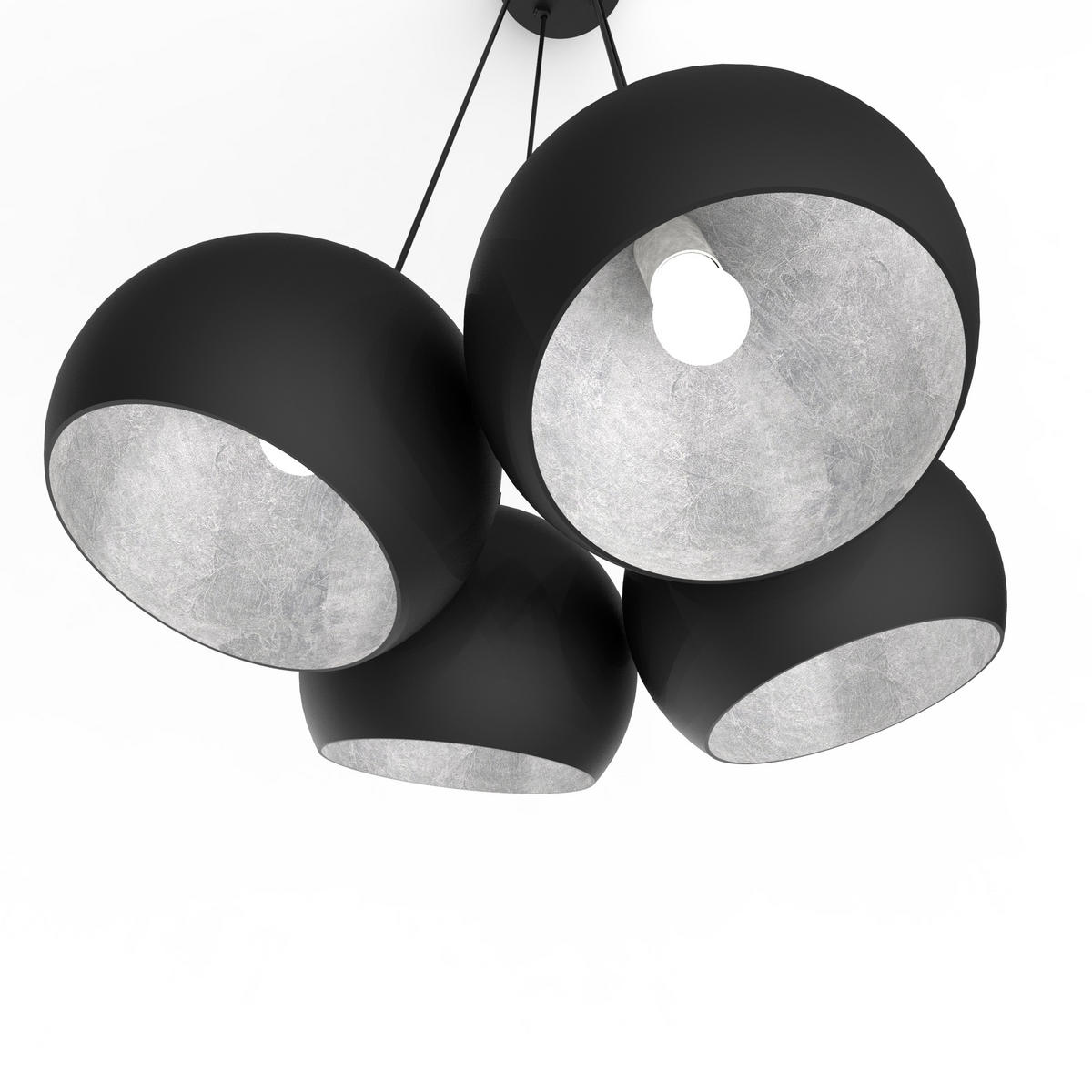 HÄNGELEUCHTE - Schwarz, Metall (25/25/20cm) - Lumicom