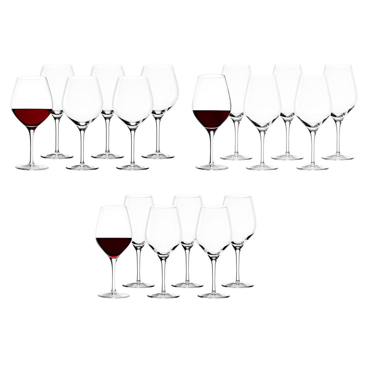 ROTWEIN GLÄSER Exquisit transparent 18er Set - Transparent, Glas - Stölzle Lausitz