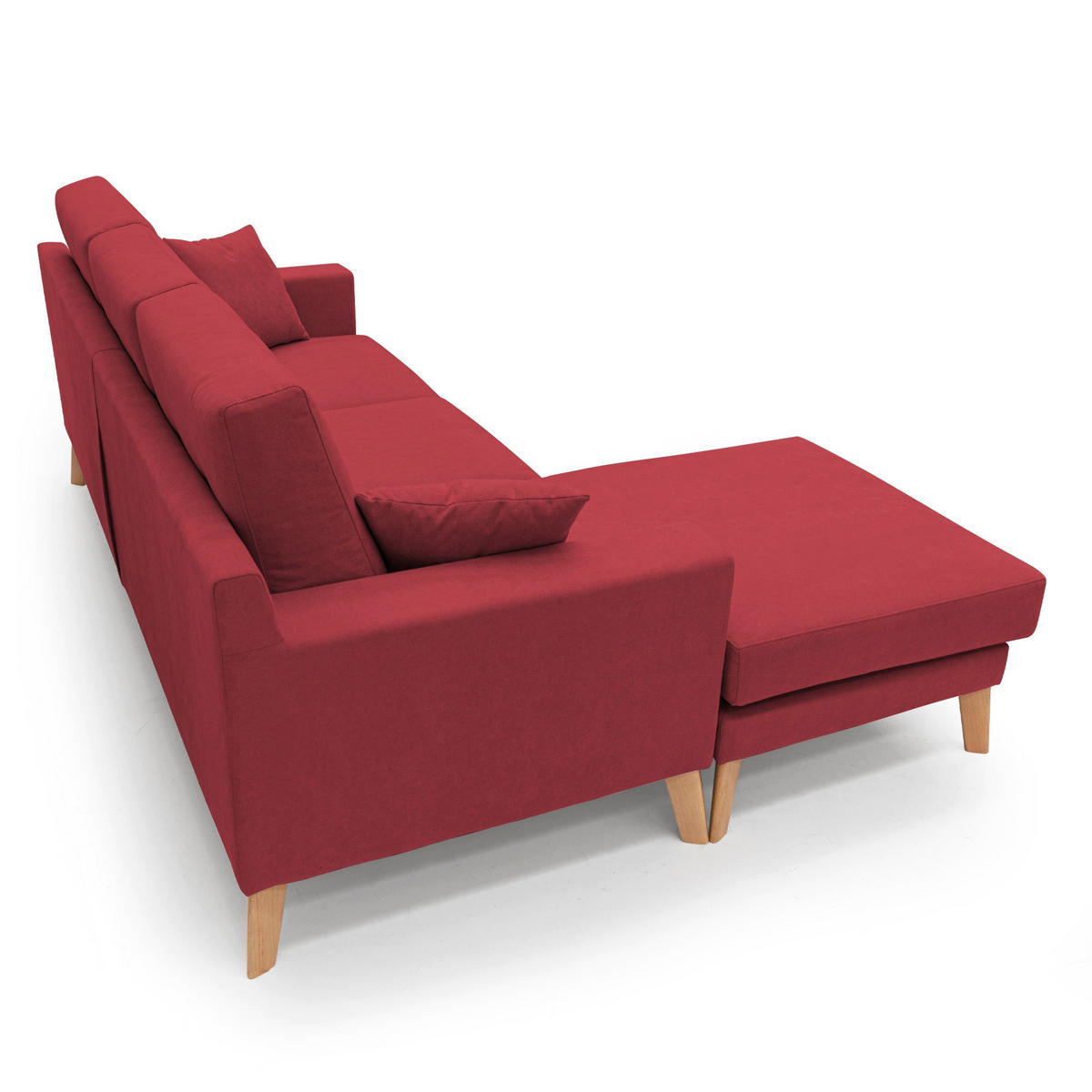 ECKSOFA Danish - Rot, Textil (237/91cm) - Divani.store