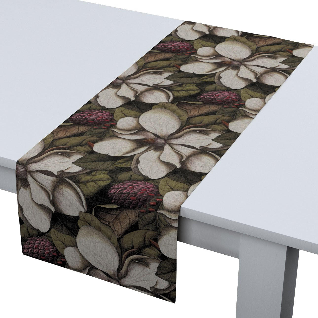 TISCHLÄUFER Eden, grün und beige, 40x130 cm - Grün, Textil (40/130cm) - Dekoria