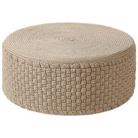 POUF Beige Mithi - Beige, Textil (70/30/70cm) - Beliani