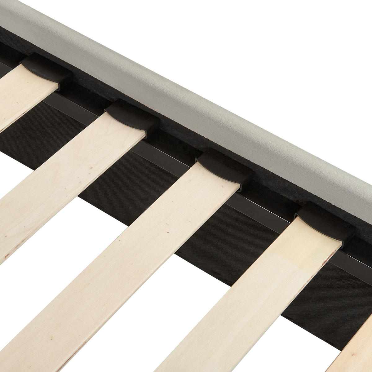 POLSTERBETT 180/200cm Hellgrau Chaleix - Hellgrau, Textil (180/200cm) - Beliani