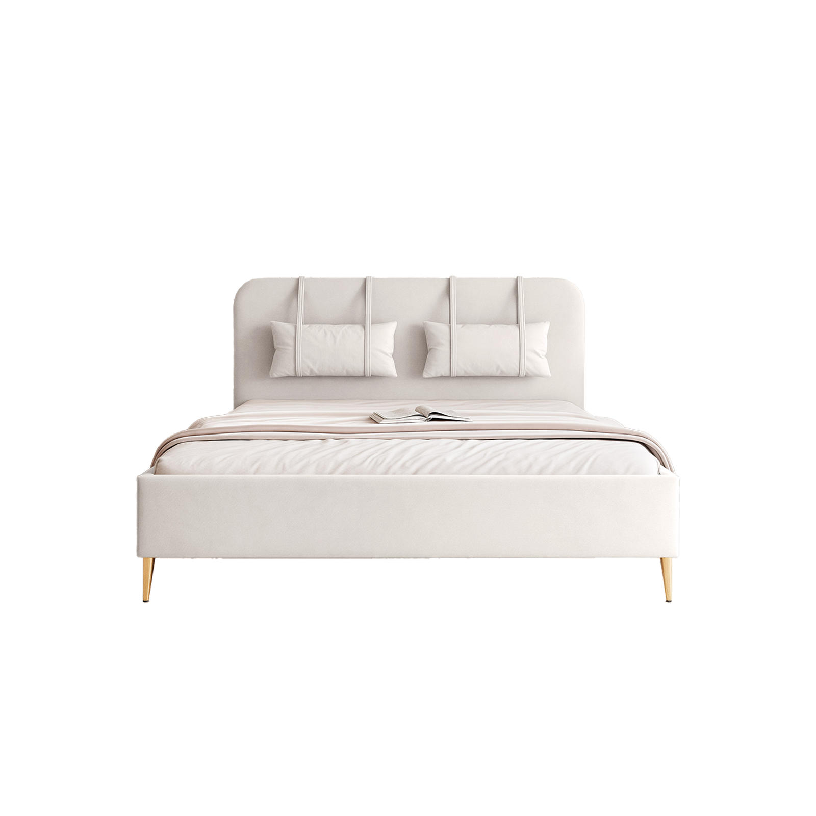 POLSTERBETT Rexal 160x200 cm, Cremeweiß - Ecru, Textil (200/160cm) - Fedve