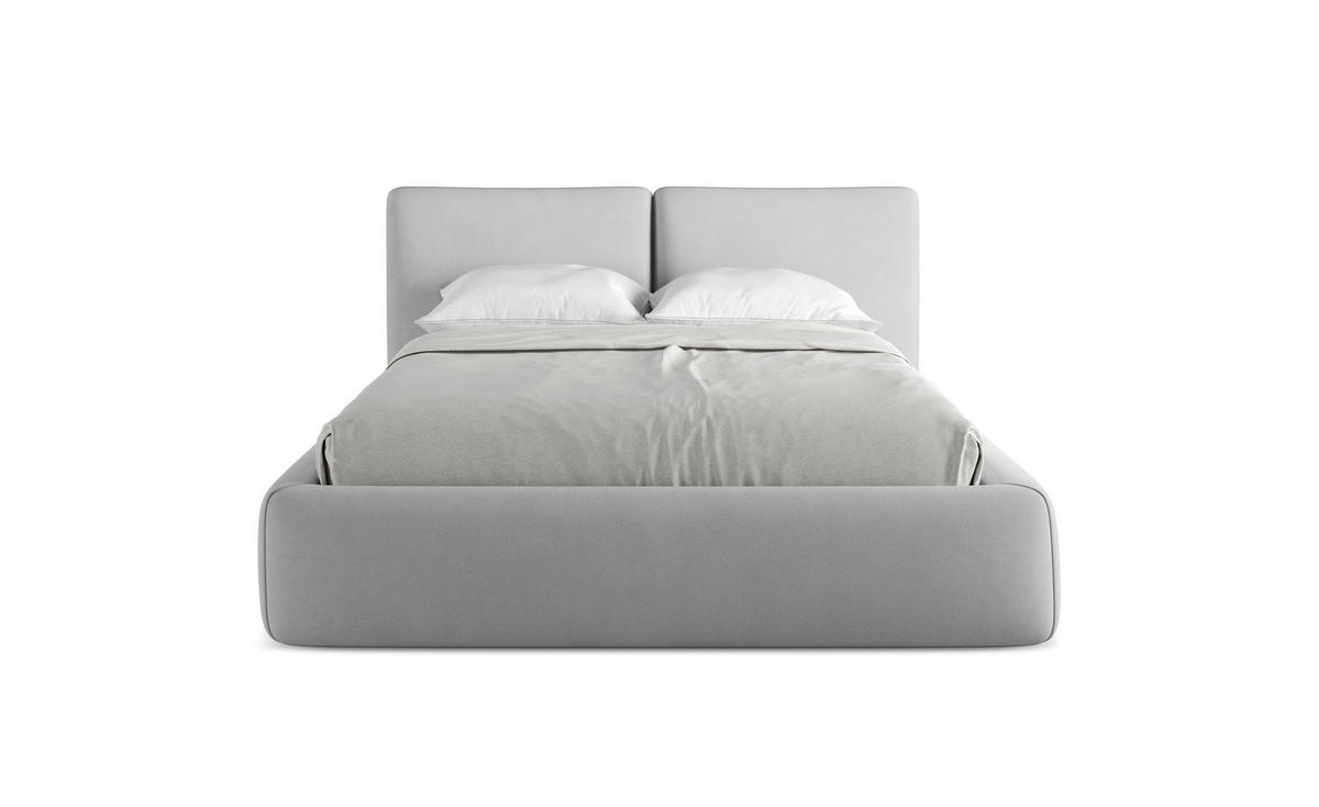 POLSTERBETT mit Bettkasten und Lattenrost 160x228 Grau - Schwarz/Graphitfarben, Kunststoff/Textil (140/200cm) - Makamii