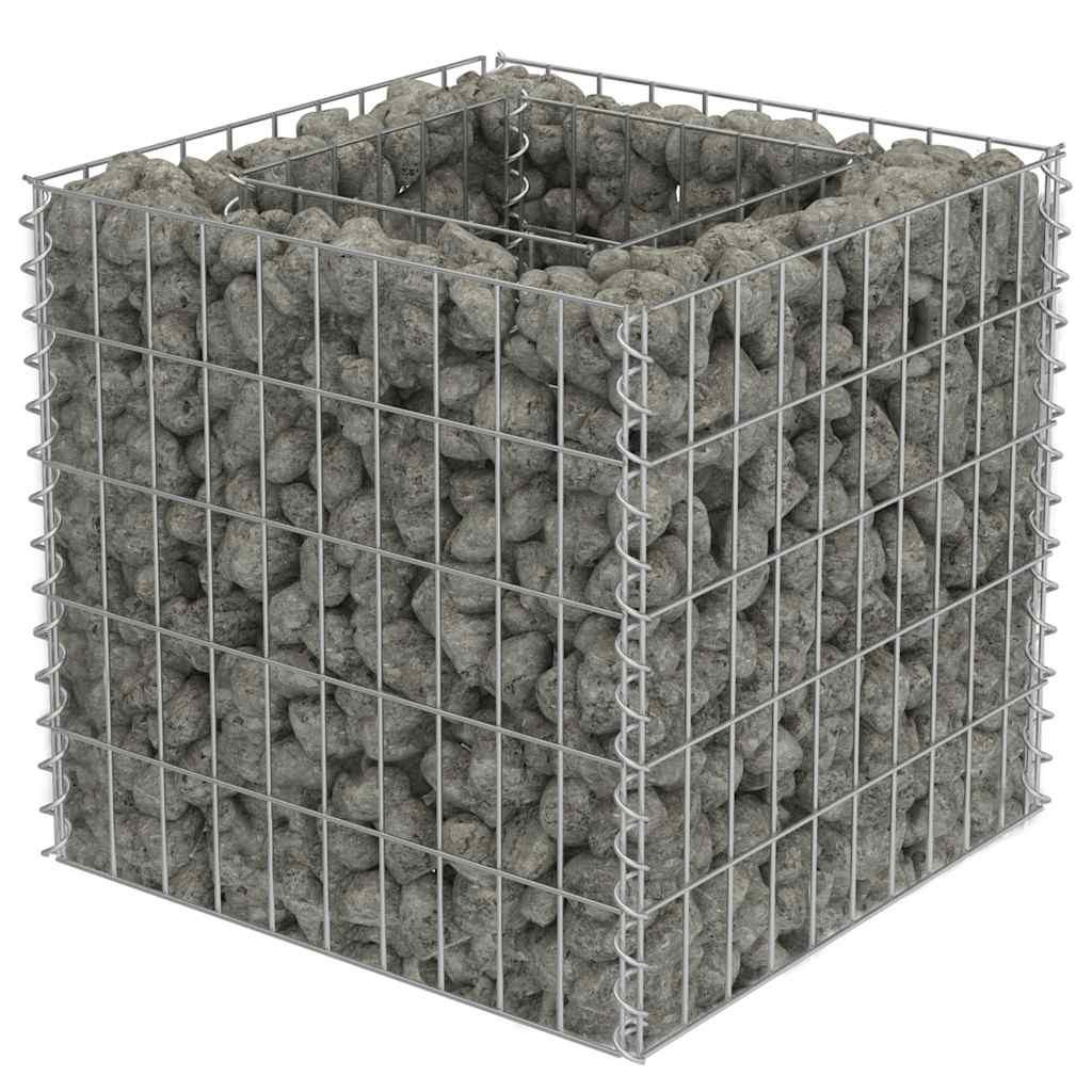 Deluke Gabionen Silber 50x50x50 cm