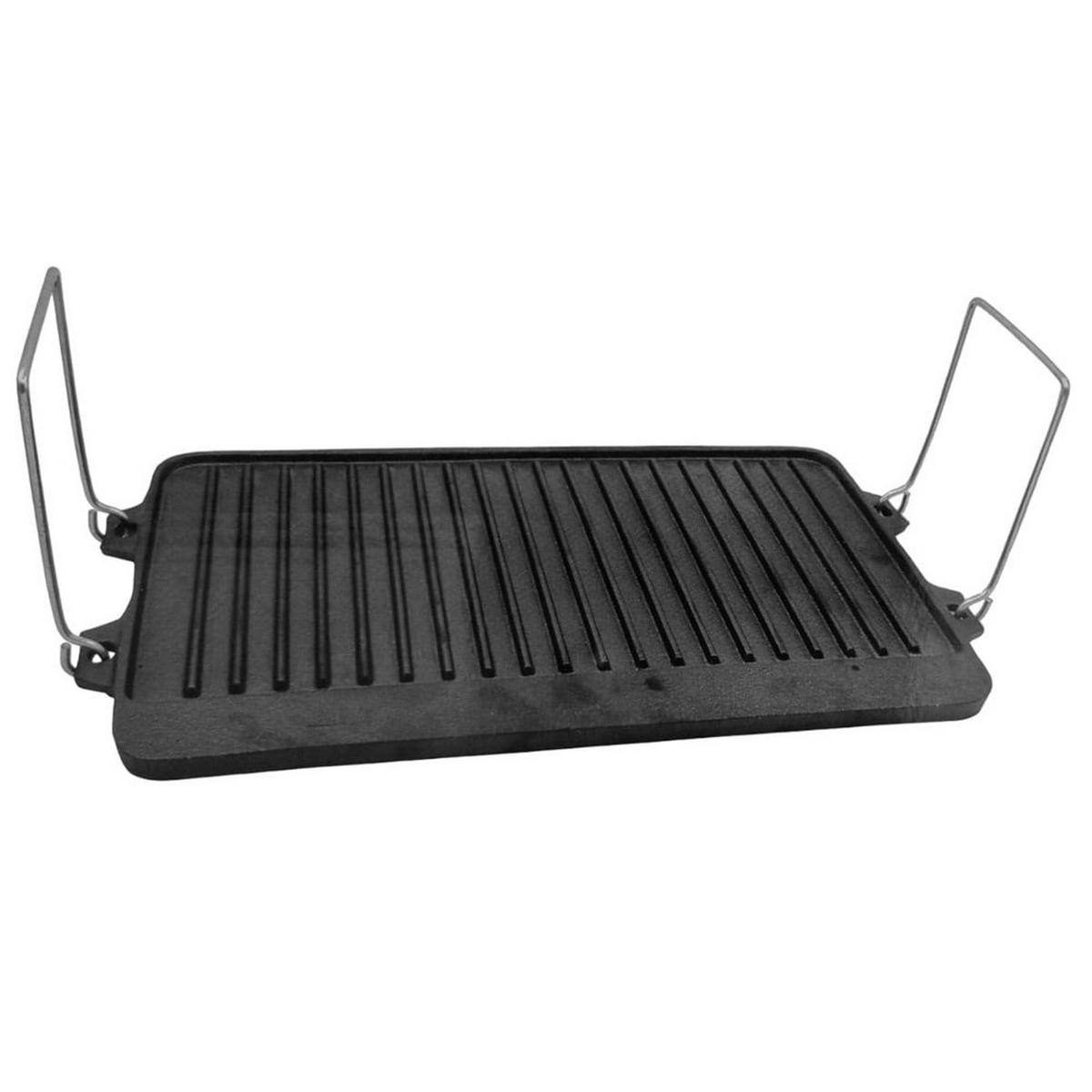 GRILLPFANNE Graphit 44/24/2 cm KS2643 - Graphitfarben, Metall (44cm) - Krisberg 