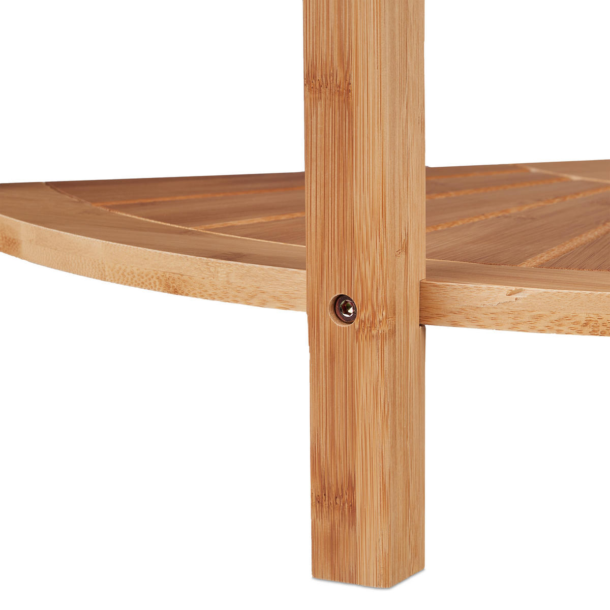 ECKREGAL - Hellbraun, Holz (55/42/39.5cm) - Relaxdays