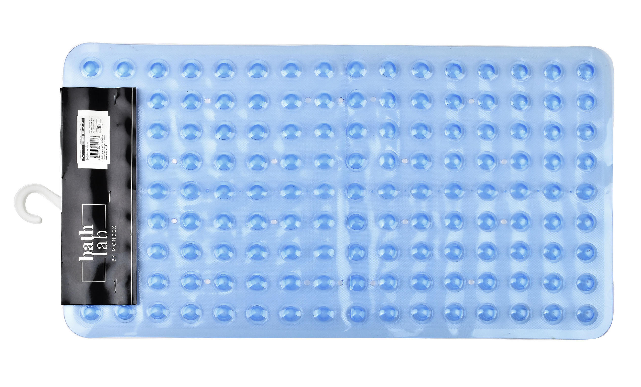 BADEMATTE Zac Blau 69/37/1.5 cm Kunstoff - Blau, Kunststoff (37/69cm) - Mondex