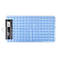 BADEMATTE Zac Blau 69/37/1.5 cm Kunstoff - Blau, Kunststoff (37/69cm) - Mondex
