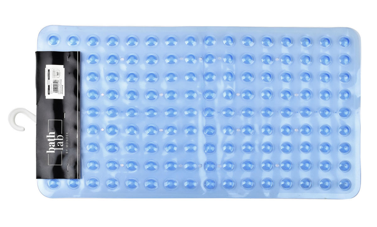 BADEMATTE Zac Blau 69/37/1.5 cm Kunstoff - Blau, Kunststoff (37/69cm) - Mondex