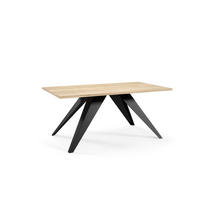 COUCHTISCH VARIA - Hellbraun/Schwarz, Holzwerkstoff (60/120/48cm) - Meblini