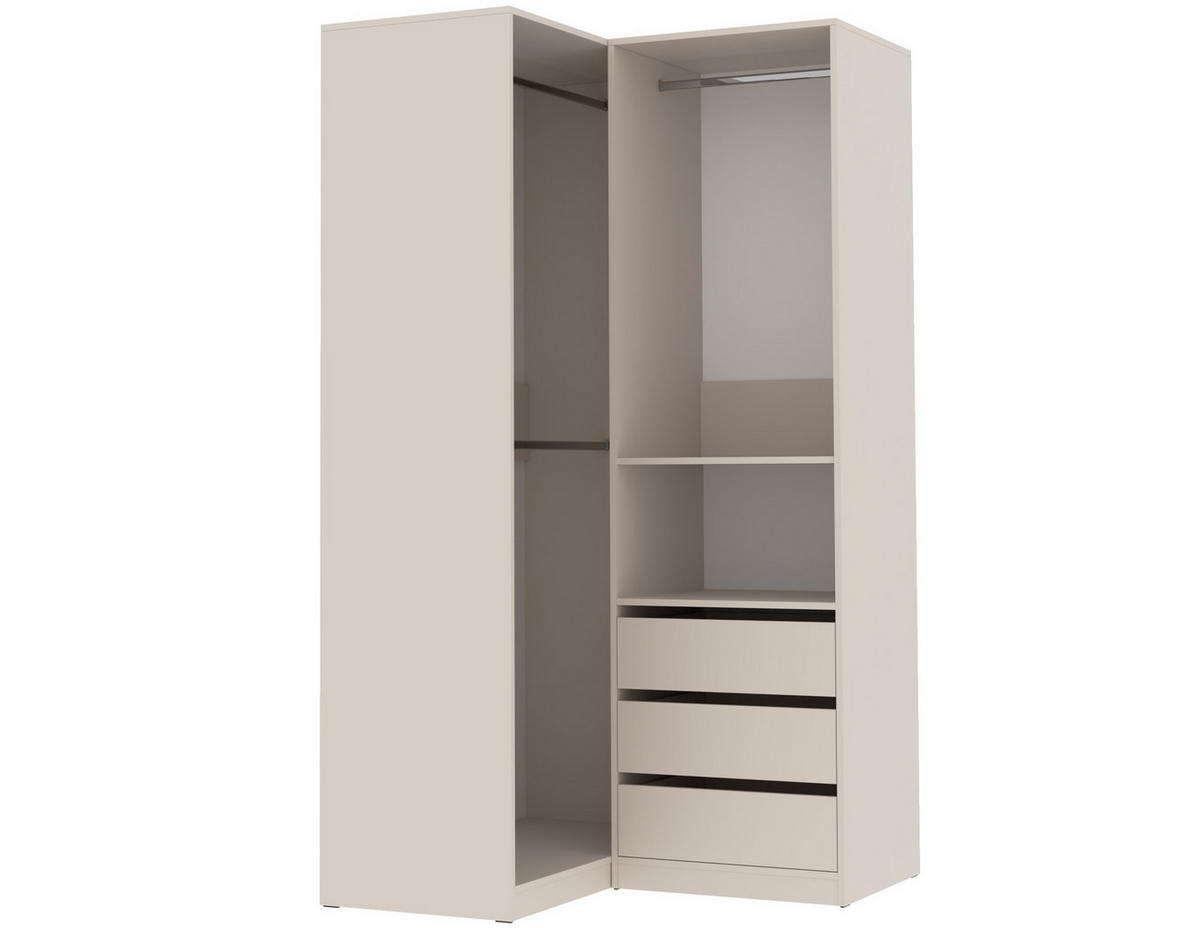 KLEIDERSCHRANK OFFEN TRES H/C CASHMERE 100/111/206/51 cm - Kaschmir, Holzwerkstoff (160/206/51cm) - Marmex Möbel