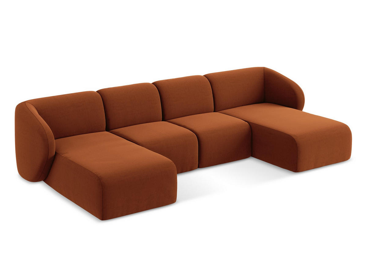 3-SITZER SOFA Bouclé Stoff Schwarz - Schwarz, Holzwerkstoff/Kunststoff (244/75/94cm) - Makamii