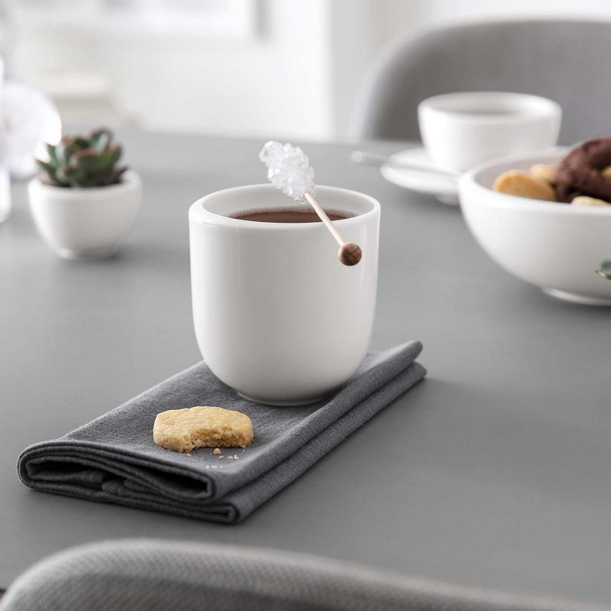 KAFFEEBECHER NewMoon weiß 320 ml 6er Set - Weiß, Keramik (0.32L) - Villeroy & Boch