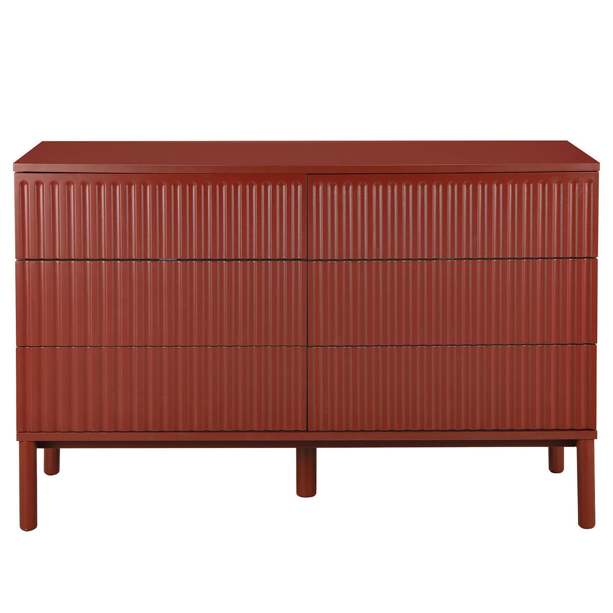 KOMMODE - Rot, Holz/Holzwerkstoff (120/80/40cm) - home24