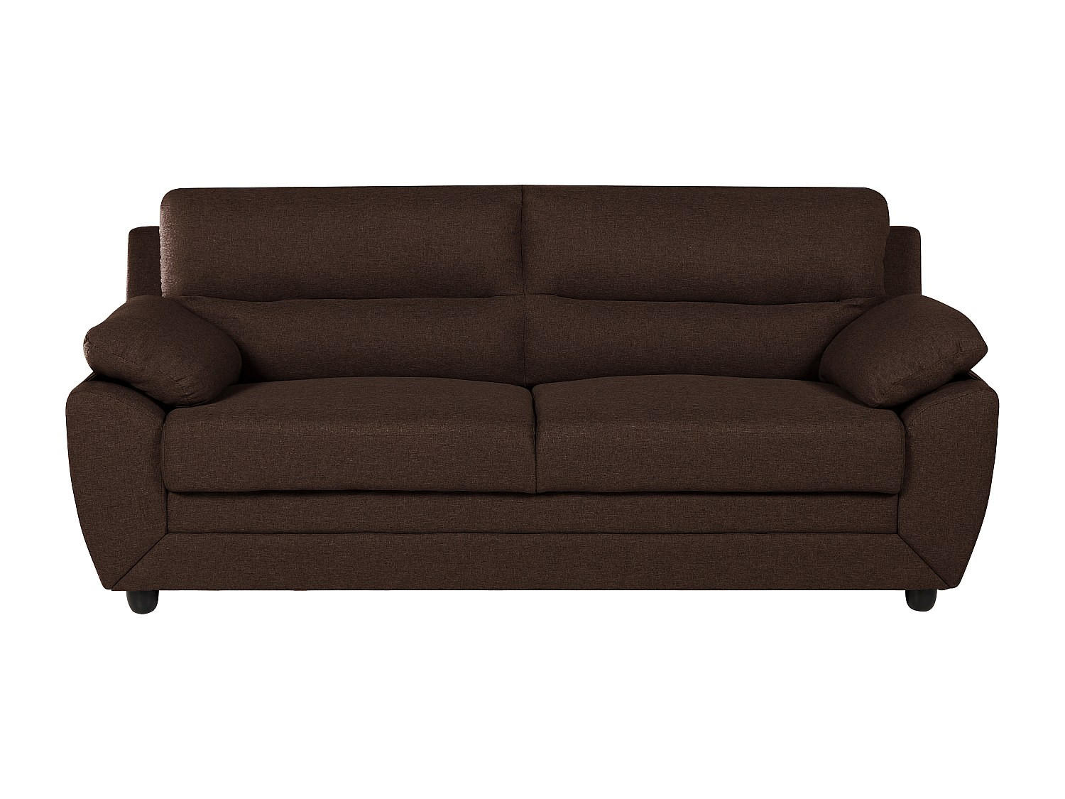 SOFA ohne Schlafmöglichkeit - 3 Personen - Stoff - Schokoladenbraun - - Braun, Textil (201/88/82cm) - Vente-Unique