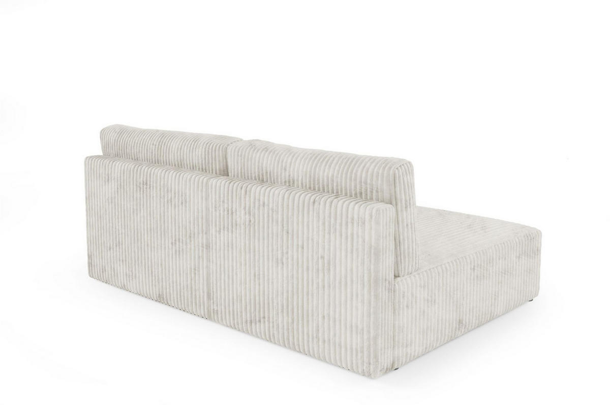 ECKSOFA Natalia Xs - Creme, Holzwerkstoff/Textil (149/210cm) - Fun Möbel