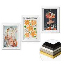 WANDBILDER 3er-Set - 20x30 cm Weißer Rahmen - Blumenporträts mit Blumensträußen - Weiß, Kunststoff (20/30cm) - ArtPrintCave